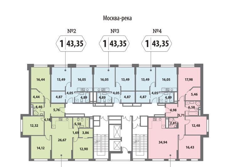 квартира г Москва метро Шелепиха проезд Шмитовский 39к/8 фото 2