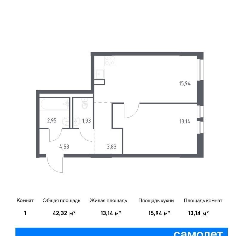 квартира г Зеленогорск ул Невская 1/3 метро Рыбацкое р-н Всеволожский, г. п. Свердловское городское, д. Новосаратовка, Долина фото 1