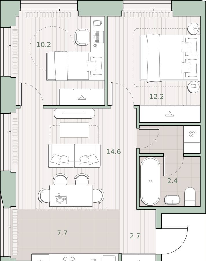 квартира г Москва метро Аминьевская ш Очаковское 5/4 этап, 1 фото 1