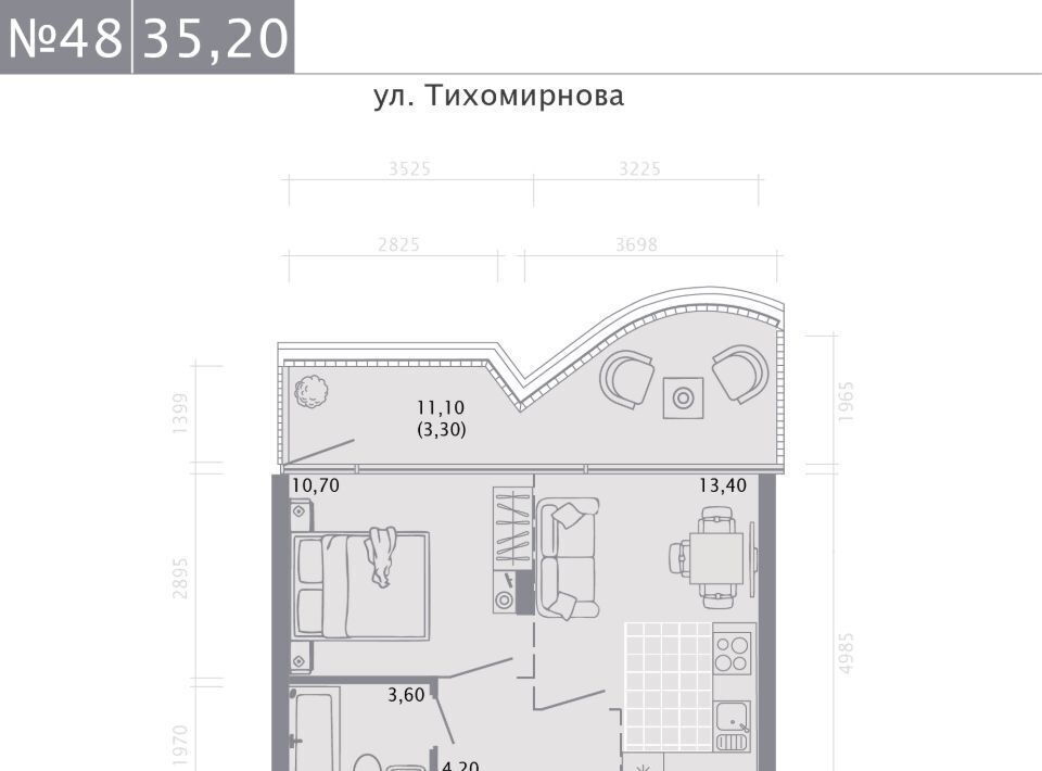 квартира г Казань Суконная слобода ЖК «‎Нити» фото 1