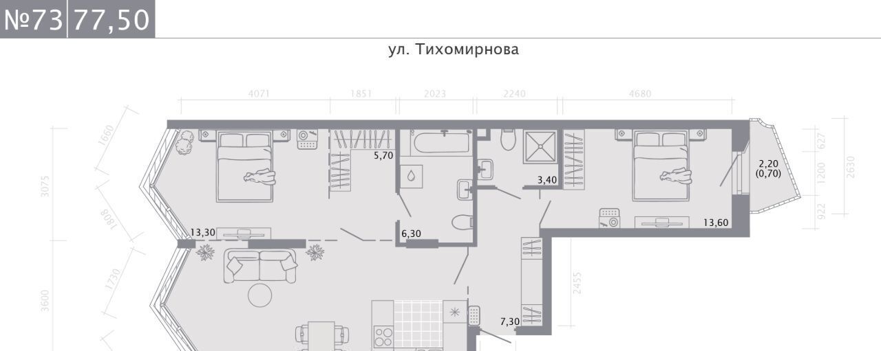 квартира г Казань Суконная слобода ЖК «‎Нити» фото 1
