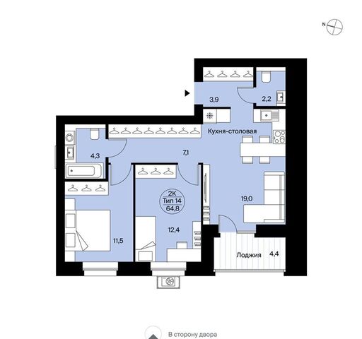 пр-кт Октябрьский 2 блок-секция 1, д. 137 фото