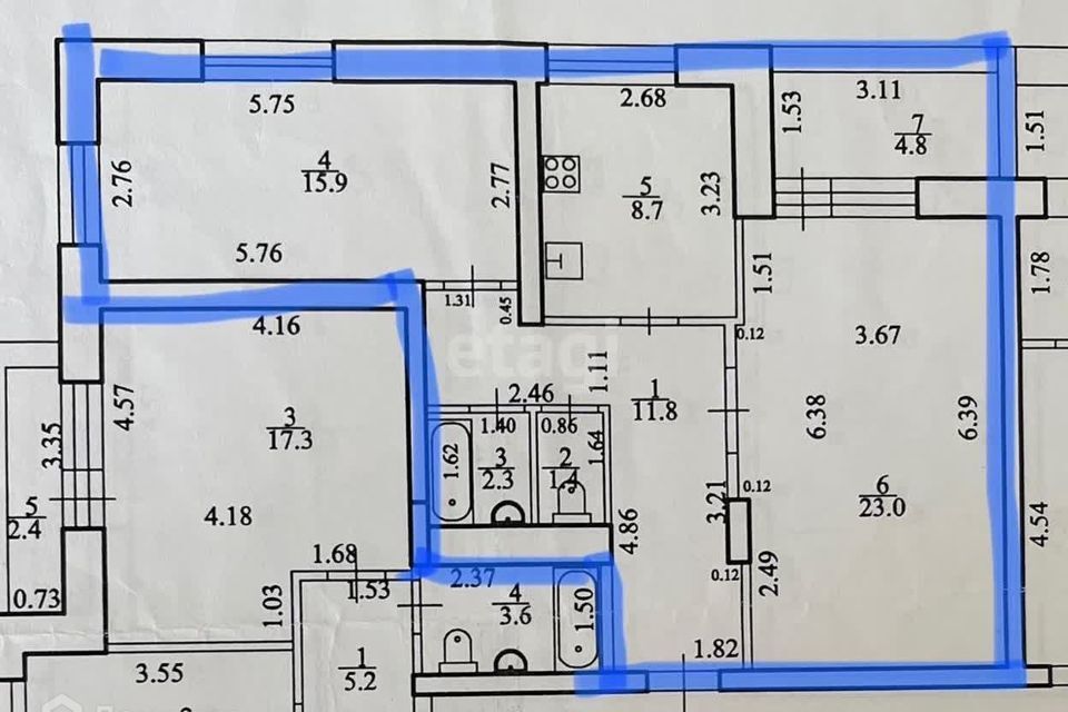 квартира г Уфа р-н Советский ул Менделеева 145 городской округ Уфа фото 5