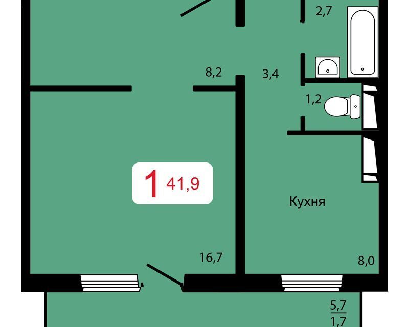 квартира г Красноярск р-н Кировский городской округ Красноярск, Жилой комплекс Мичурино фото 1