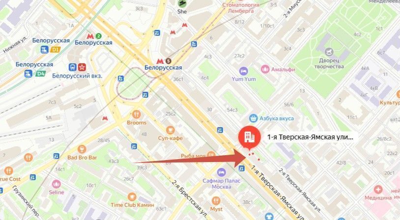 квартира г Москва метро Белорусская ул 1-я Тверская-Ямская 26 муниципальный округ Тверской фото 26