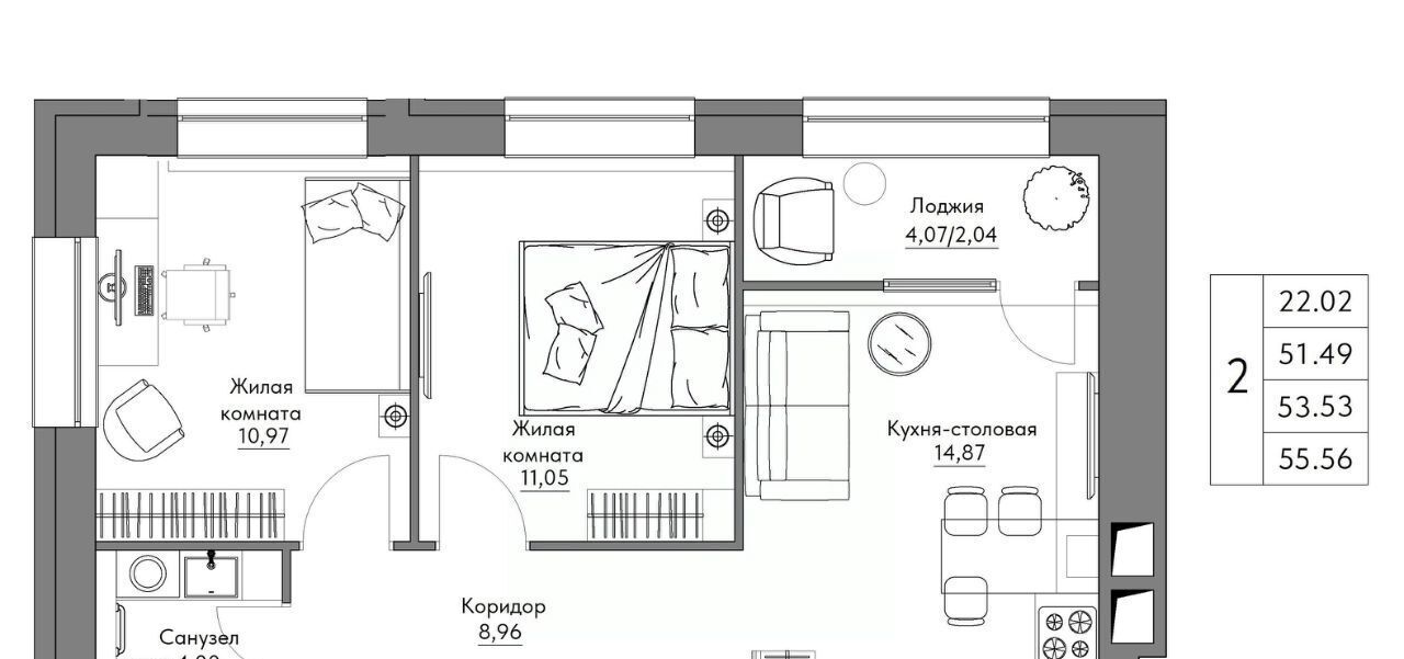 квартира г Калуга р-н Октябрьский Жилыеы Острова кв-л фото 1