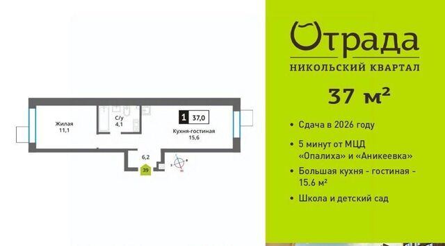 мкр Опалиха Никольский Квартал Отрада жилой комплекс, Аникеевка фото