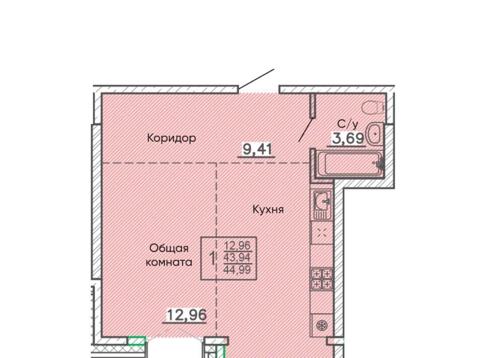 квартира г Улан-Удэ мкр Энергетик р-н Октябрьский фото 1