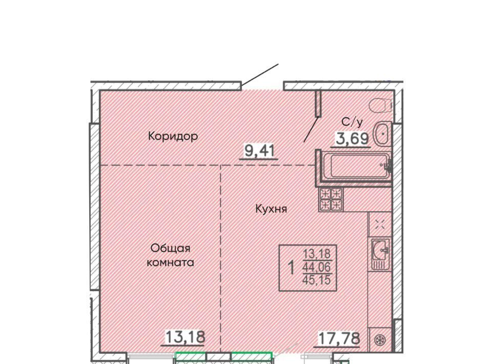 квартира г Улан-Удэ мкр Энергетик р-н Октябрьский фото 1