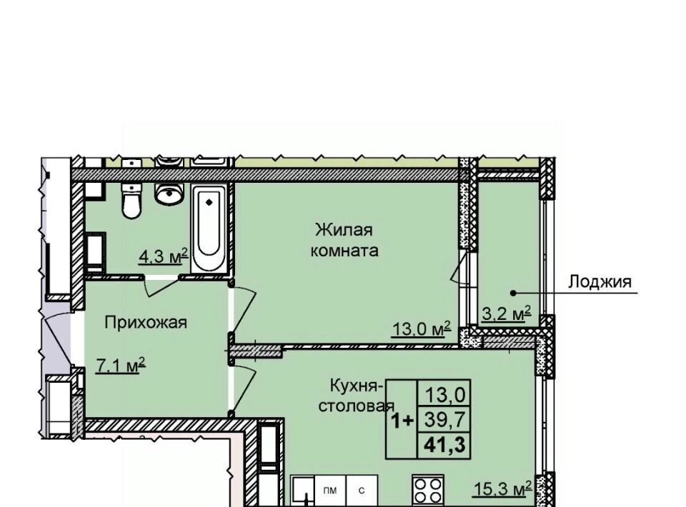 квартира г Нижний Новгород Горьковская ЖК «Цветы 2» фото 1