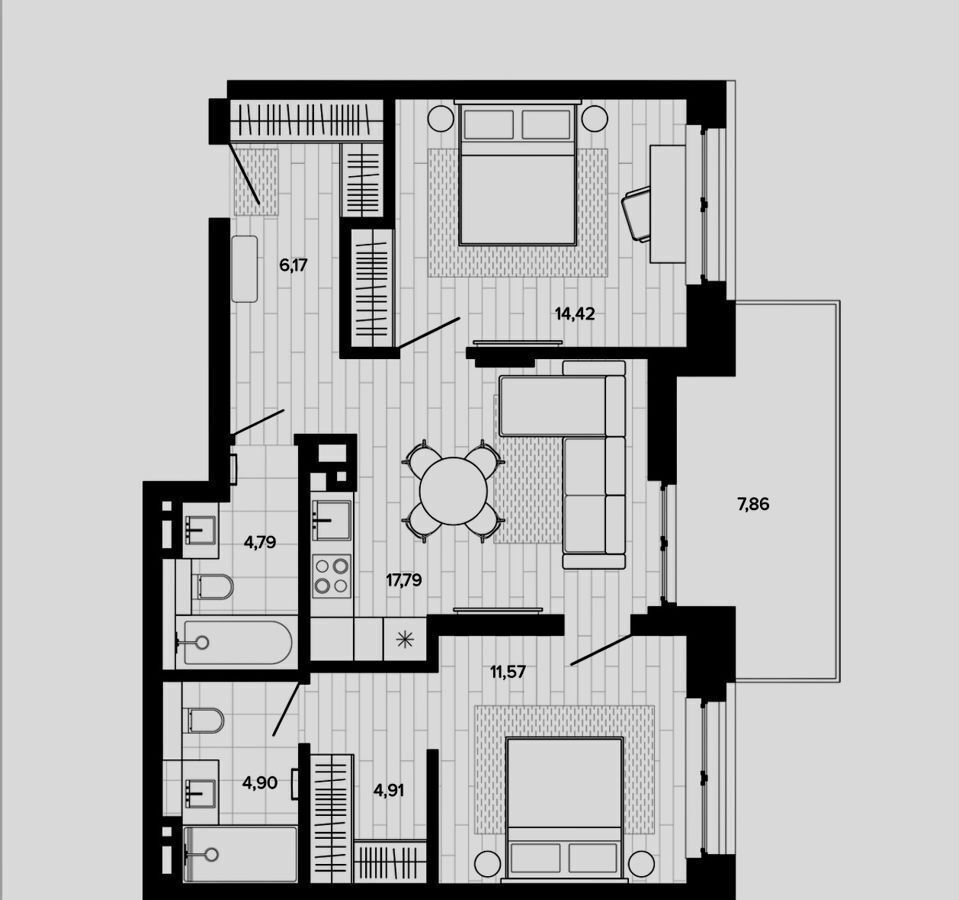 квартира г Барнаул р-н Октябрьский ул Сизова 20а фото 1