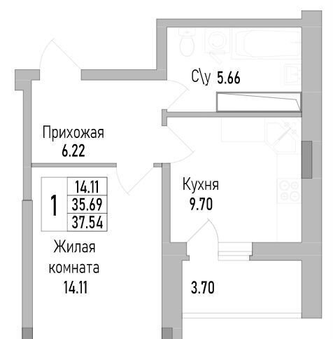 квартира г Воронеж р-н Коминтерновский пр-кт Труда 139б фото 2