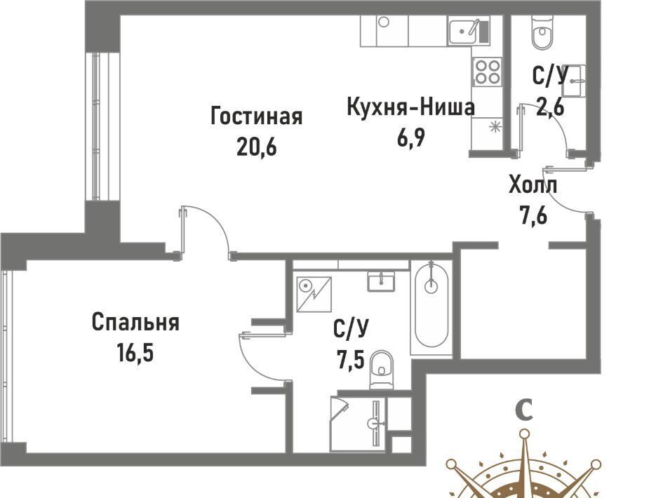 квартира г Москва метро Сокольники ул Рубцовско-Дворцовая 4 фото 1