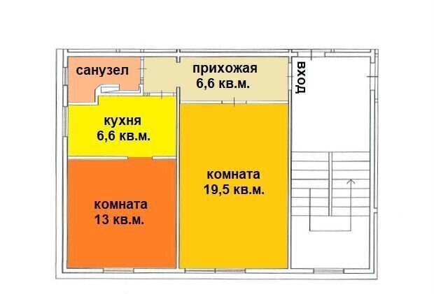 квартира г Архангельск р-н округ Варавино-Фактория ул Русанова 16 фото 11