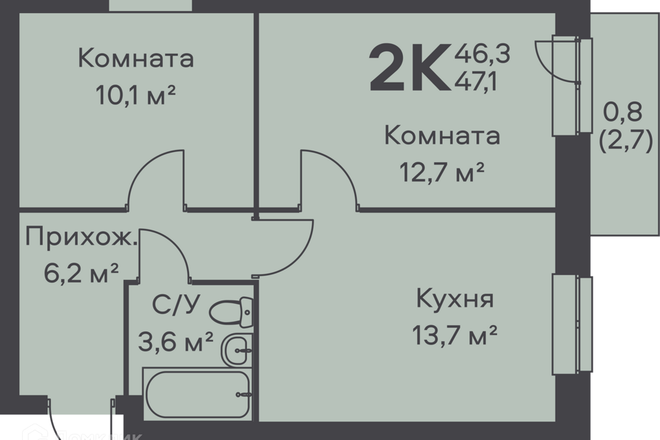 квартира г Пермь р-н Орджоникидзевский ул Вильямса 5 городской округ Пермь фото 1