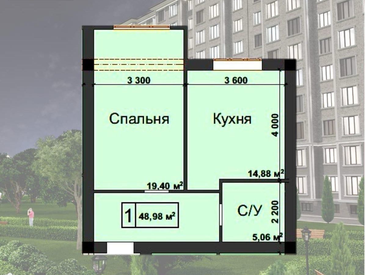 квартира г Нальчик Горная ул Ватутина 29б блок Ж фото 7