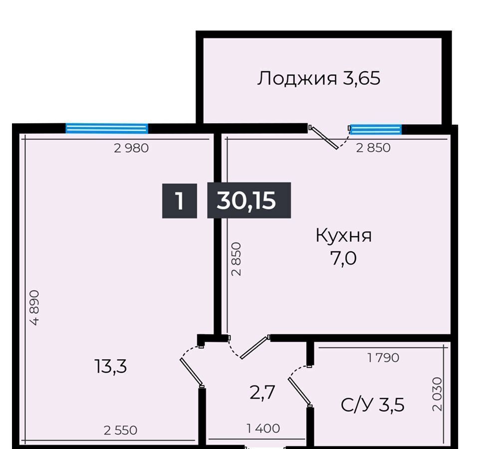 квартира г Ставрополь р-н Промышленный ул Южный обход 53 ЖК «Атмосфера-1» фото 1