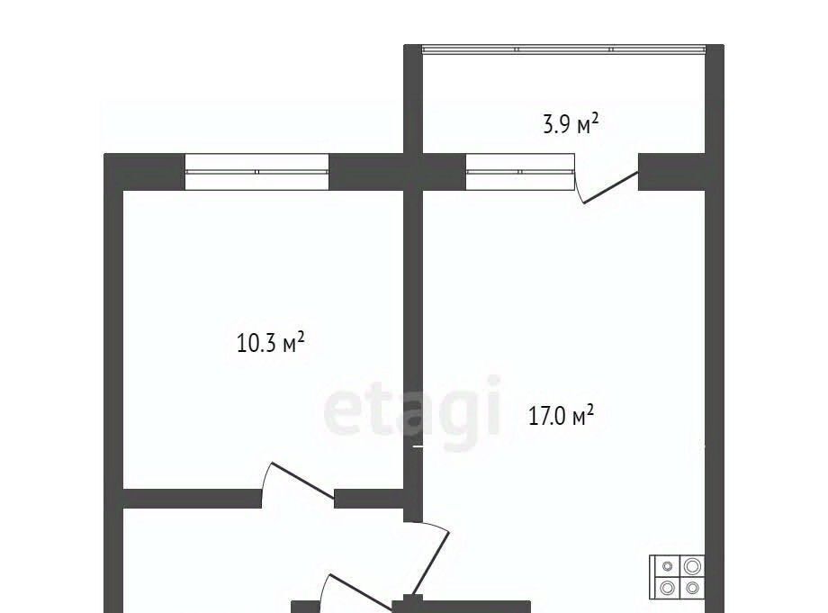 квартира р-н Симферопольский с Мирное ул Крымской весны 1к/4 фото 20