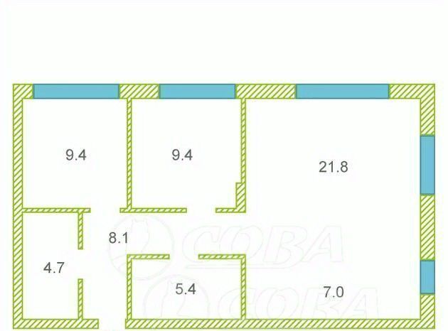 квартира г Тюмень р-н Ленинский ул Республики 204к/3 ЖК «Да. Квартал Республика» Ленинский административный округ фото 2