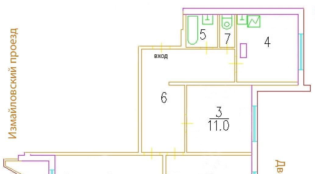 квартира г Москва метро Локомотив проезд Измайловский 13 фото 24