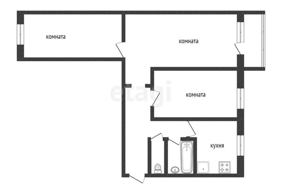 квартира г Омск ул Звездова 162 Омский район фото 1