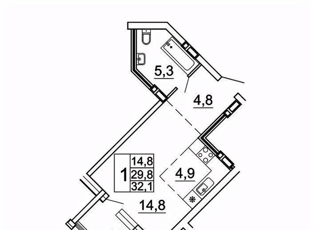 квартира р-н Советский ул Лесная 1в/1 фото