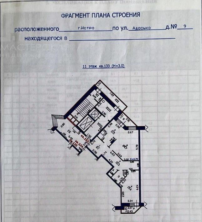 квартира г Истра ул Главного Конструктора В.И.Адасько 9 Нахабино фото 7