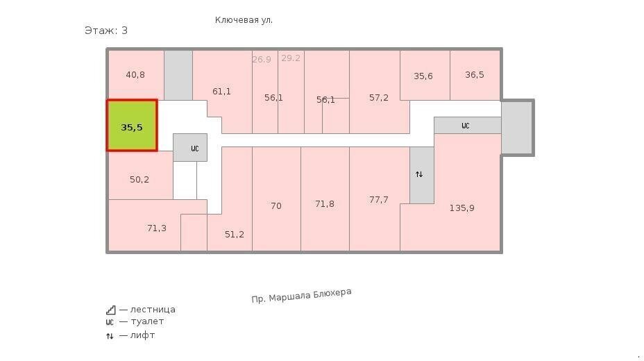 офис г Санкт-Петербург метро Лесная ул Ключевая 30 фото 2