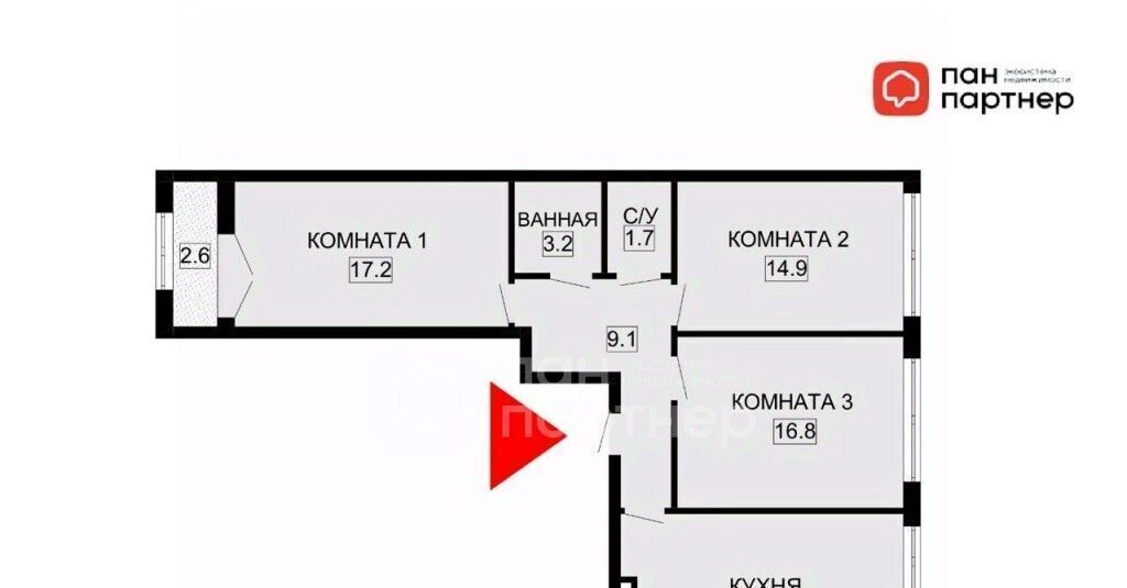 квартира г Санкт-Петербург метро Проспект Большевиков р-н Невский наб Октябрьская 40 фото 2