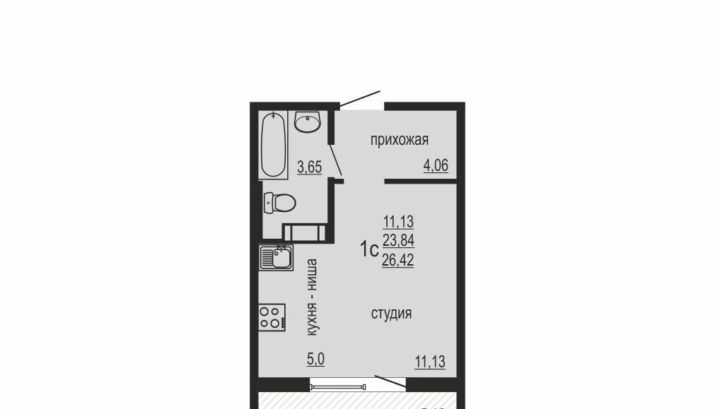 квартира р-н Сосновский п Западный ЖК Конфетти Кременкульское с/пос фото 1