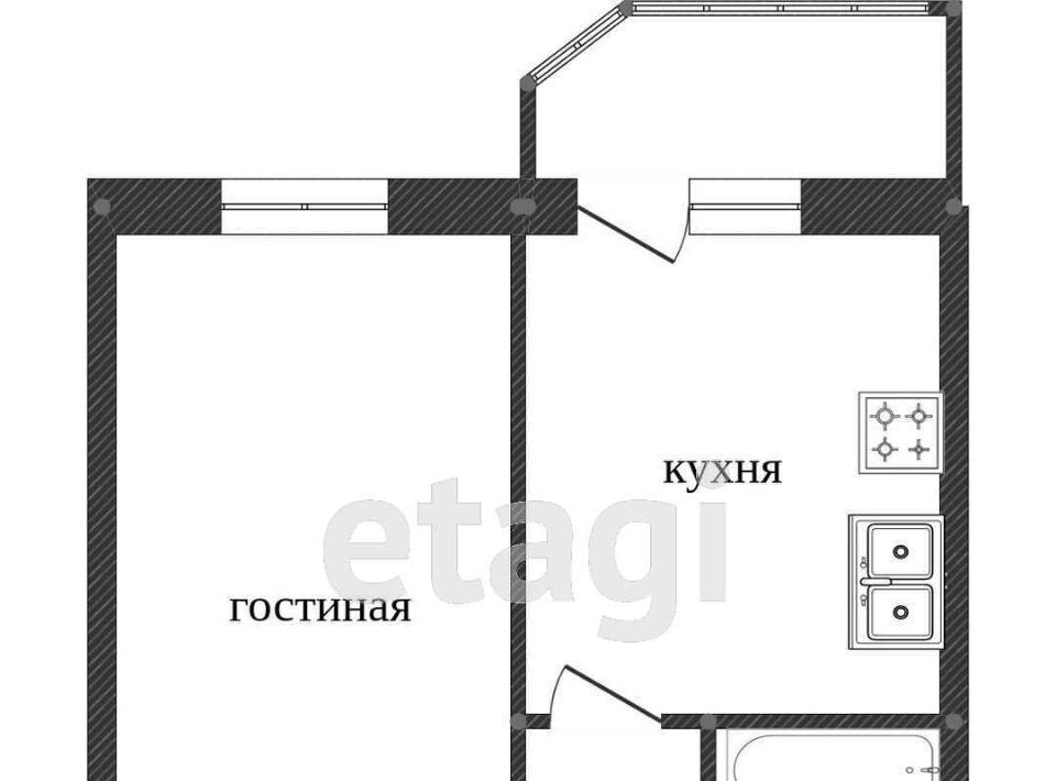 квартира г Сургут ул Ивана Захарова 12/1 30А фото 2