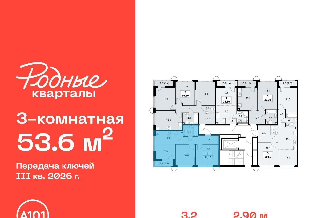 квартира г Щербинка ЖК «Родные кварталы» 3/1 Филатов Луг фото 2