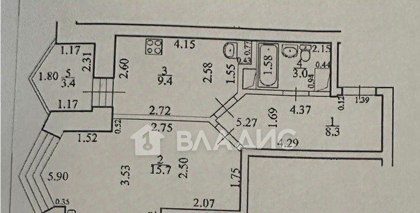 квартира г Уфа р-н Кировский ул Караидельская 60 фото 9