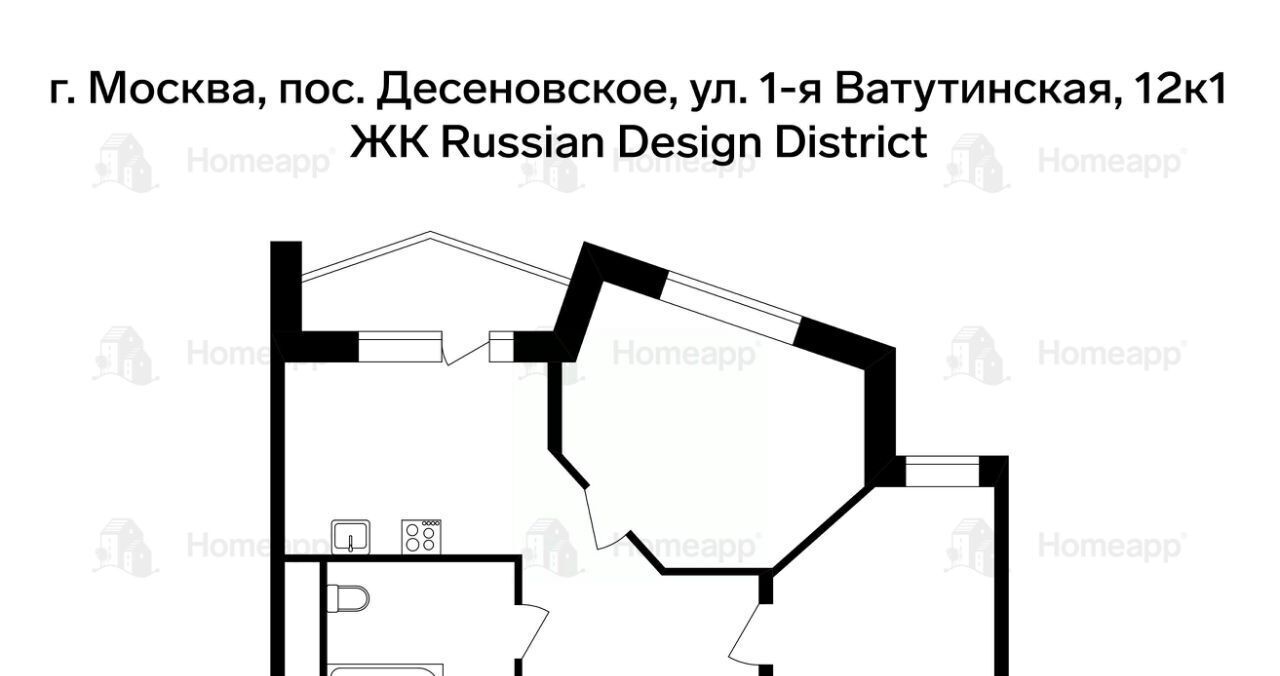 квартира г Москва метро Ольховая ул 1-я Ватутинская 12к/1 фото 2