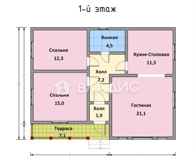 дом городской округ Истра г Дедовск ул Малиновка 16 км, г. о. Истра, Волоколамское шоссе фото 4