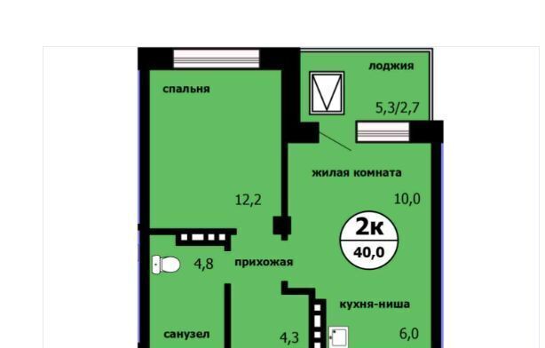 квартира г Красноярск р-н Свердловский Тихие зори ул Лесников корп. 2 фото 2