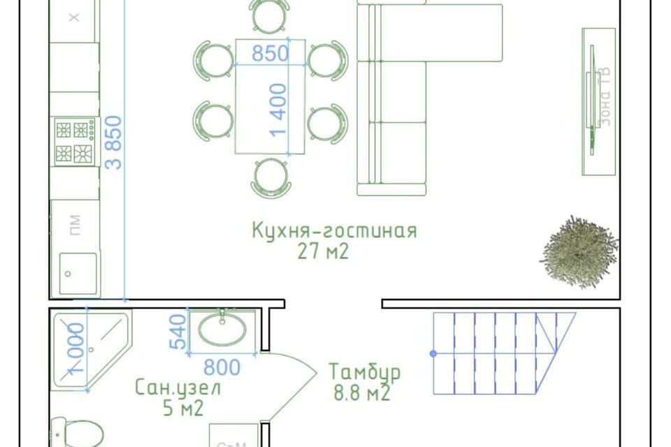 дом р-н Бессоновский с Бессоновка ул Кленовая 46 фото 7