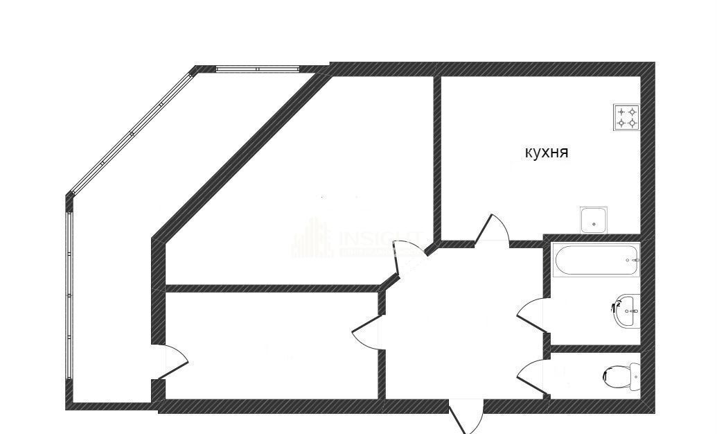 квартира г Новый Уренгой Южная жилая часть мкр-н Тундровый, 4, Тюменская обл. фото 9