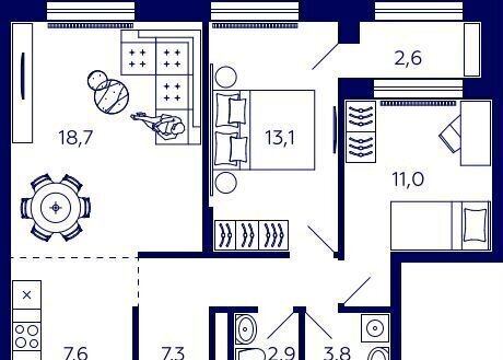 р-н Октябрьский ул Энтузиастов 7в ЖК Tau House д. 7 фото