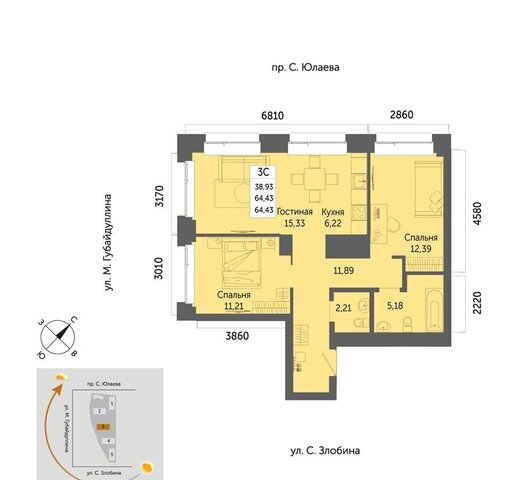 р-н Советский ул Минигали Губайдуллина 3 ЖК Urbanica фото