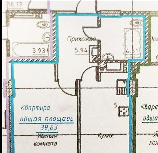 квартира г Ростов-на-Дону р-н Ворошиловский ул Ларина 45с/7 фото 10