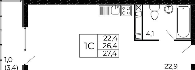 р-н Советский XI мкр, кв-л 11-6, стр. 11-6-2 фото