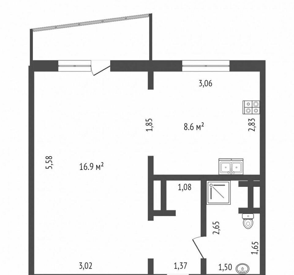 квартира г Тюмень р-н Восточный ул Александра Логунова 20 фото 12