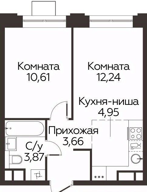 квартира г Одинцово ЖК «Каштановая Роща» Одинцово фото 1