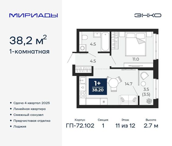 ЖК «Мириады» мкр. Губернаторский, д. 1457 фото