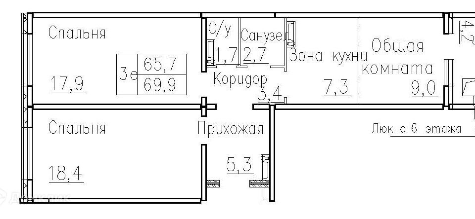 квартира р-н Новосибирский п Элитный ул Фламинго Мичуринский сельсовет фото 1