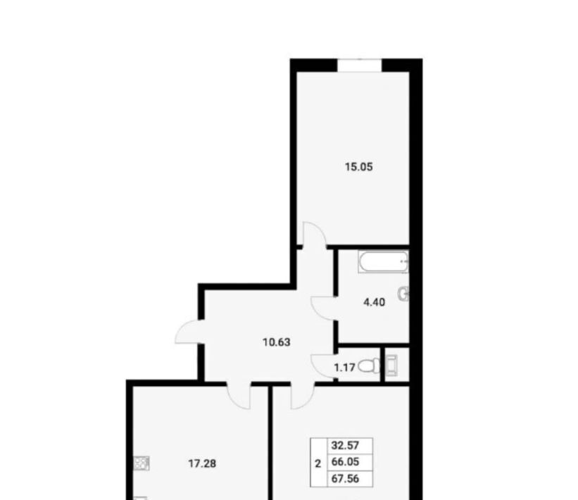 квартира р-н Всеволожский г Мурино ул Екатерининская 10 Девяткино фото 14