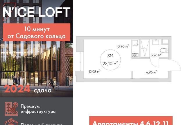 метро Волгоградский проспект ЖК Н'айс Лофт муниципальный округ Нижегородский фото