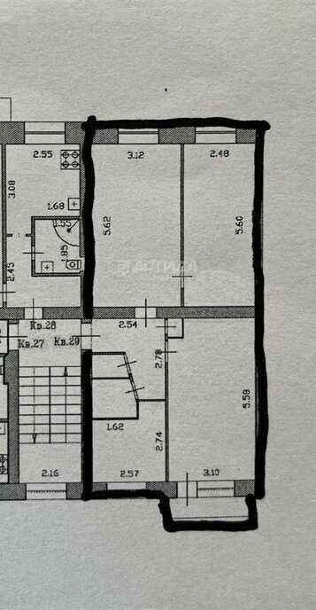 квартира г Нижний Новгород р-н Советский Горьковская ул Косогорная 20 фото 10