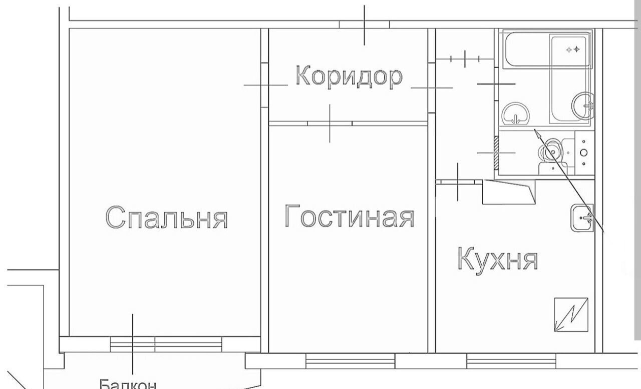 квартира г Москва метро Ховрино ул Совхозная 4 Химки, Московская область фото 5